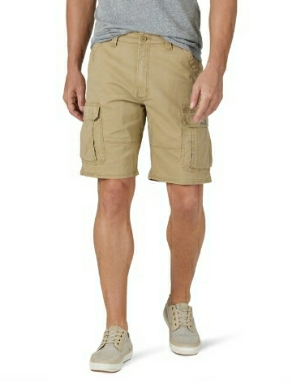 George Men's Khaki Cargo Shorts - Light Tan Utility